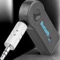 Kablosuz Bluetooth Aux Araç Kiti Siyah Hafıza Kartlı