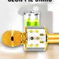 Kablosuz Bluetooth Karaoke Mikrofon USB ve AUX Girişli, Yüksek Ses Kalitesi