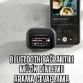 Kablosuz Bluetooth Kulaklık Ekranlı Uzun Şarj Süreli ANC Destekli