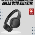 Kablosuz Bluetooth Kulaklık Kulak Üstü Ayarlanabilir Uzun Ömürlü
