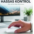Kablosuz Bluetooth  Mouse Sessiz Tıklama Ergonomik Wireless Fare