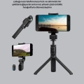 Kablosuz Bluetooth Selfie Çubuğu – 360° Dönebilir Başlık, Taşınabilir ve Şık Tasarım