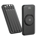 Kablosuz Çoklu Şarj Girişli 10.000 Mah Kablolu Powerbank Taşınabilir