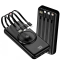 Kablosuz Çoklu Şarj Girişli 10.000 Mah Kablolu Powerbank Taşınabilir