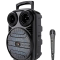 Kablosuz Karaoke Hoparlör Mikrofonlu RGB Işıklı Bluetooth Speaker USB TF Kart Destekli