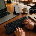 Kablosuz Katlanabilir Bluetooth Klavye Telefon Tablet Bilgisayar Uyumlu