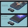 Kablosuz Profesyonel İkili Yayın Yaka Mikrofonu Şarj Kutu Mıknatıslı Typce Lightning Çıkış Mikrofon