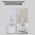 Kablosuz Retro Buhar Makinesi Gaz Lambası Tasarım Ledli Difüzör