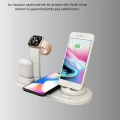 Kablosuz Şarj İstasyonu 4’ü 1 Arada iPhone Watch ve AirPods Uyumlu