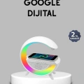 Kablosuz Şarjlı Bluetooth Hoparlör ve Gece Lambası – NFC, FM Radyo, RGB Işık