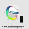 Kablosuz Şarjlı Bluetooth Hoparlör ve Gece Lambası – NFC, FM Radyo, RGB Işık