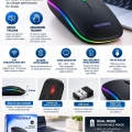 Kablosuz Şarjlı Sessiz Tıklamalı Ergonomik Mouse