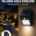 Kablosuz Solar LED Lamba | Bahçe, Veranda, Merdiven Işığı, Otomatik Aç-Kapa Sensörlü Yeni Nesil