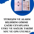 Kadınlar İçin Dokunmatik Ekran Akıllı Saat ve Gamer Kablosuz Bluetooth Kulaklık ANC Özelliği