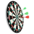 Kaliteli Ahşap 15 İnç Dart Tahtası Kolay Montajlı 4 Ok
