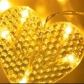 Kalp Perde Led 3m 6 Sıra 12 Adet Kalp Led Işık Gün Işığı