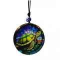 HERŞEYTREND Kaplumbağa Desenli Mavi Renk 12 Cm Duvar Süsü