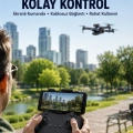 Katlanabilir Çift Kameralı Drone ile Havadan Fotoğraf ve Video Çekimi