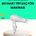 Katlanabilir Seyahat Tipi Saç Kurutma Makinesi Çift Kademeli Ayar