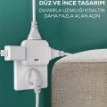 Katlanır Priz 3 Gözlü
