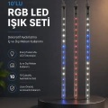 Kayan Yıldız Efektli RGB LED Işık Seti İç ve Dış Mekan Kullanımı