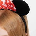 Kırmızı Fiyonklu Minnie Mouse Taç Fare Tacı Kafa Bandı