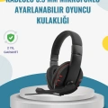 Kırmızı Kulaklık Stereo Mikrofonlu Dayanıklı Örgü Kablolu