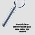 Kolay Montajlı 3 Modlu Yüksek Basınç Duş Başlığı