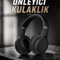 Kulak Üstü Kablosuz Bluetooth Kulaklık Gürültü Önleyici Ayarlanabilir