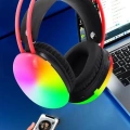 Kulak Üstü Kablosuz Bluetooth Kulaklık Unısex Renkli Işıklı Kulaklık