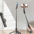 Kumandalı Tripod Telefon Tutucu Selfie Çubuğu 360 Derece Dönebilen