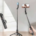 Kumandalı Tripod Telefon Tutucu Selfie Çubuğu 360 Derece Dönebilen