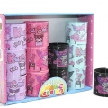Kuromi Baskılı Magic Spring Stres Yayı - Standlı Mor Ve Siyah Renk 12li Seti Alk3987