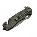 Kurtarma Çakısı Kırmızı 22 Cm Yarı Otomatik , Kemerlikli