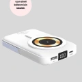 LCD Göstergeli Manyetik Powerbank Type C USB Girişli Yeni Nesil