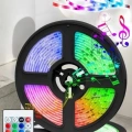 Led Işık 5 Metre Şerit Led RGB Işıklı
