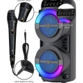 LED Işıklı Kablosuz Bluetooth Hoparlör USB TF Kart Destekli
