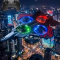 LED Işıklı Oyuncak Drone Fighter Jet Tasarımlı Uzaktan Kumandalı Uçak