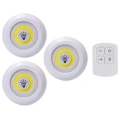 Led Lamba 3lü Uzaktan Kumandalı Yapışkanlı