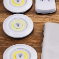Led Lamba 3lü Uzaktan Kumandalı Yapışkanlı Beyaz Işık