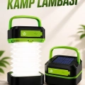 Led Lamba Kamp Lambası Hafif Taşınabilir Şarj Süreli Akordeon El Fenerli