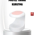 LED Mini Oje Kurutucu Taşınabilir Hızlı Kuruma Cihazı 3 LED Işıklı