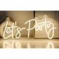 HERŞEYTREND Lets Party Neon Led Tabela