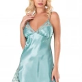 HERŞEYTREND  Aqua Saten Gecelik 8117