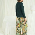 HERŞEYTREND  Çiçek ve Yaprak Desenli Pijama Takımı