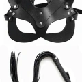 HERŞEYTREND  Kırbaç Maske Deri İkili Takım