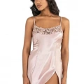HERŞEYTREND  Pudra Kısa Saten Gecelik 8217