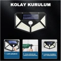 HERŞEYTREND 100 Led Dış Mekan Solar Aydınlatma Fotoselli Solar Lamba
