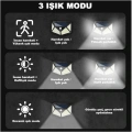 HERŞEYTREND 100 Led Dış Mekan Solar Aydınlatma Fotoselli Solar Lamba