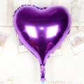 HERŞEYTREND Kalp Uçan Balon Folyo Mor 80 cm 32 inç